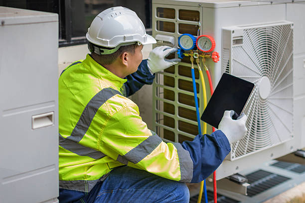 Professional Hvac technician working in Wheatfield, IN